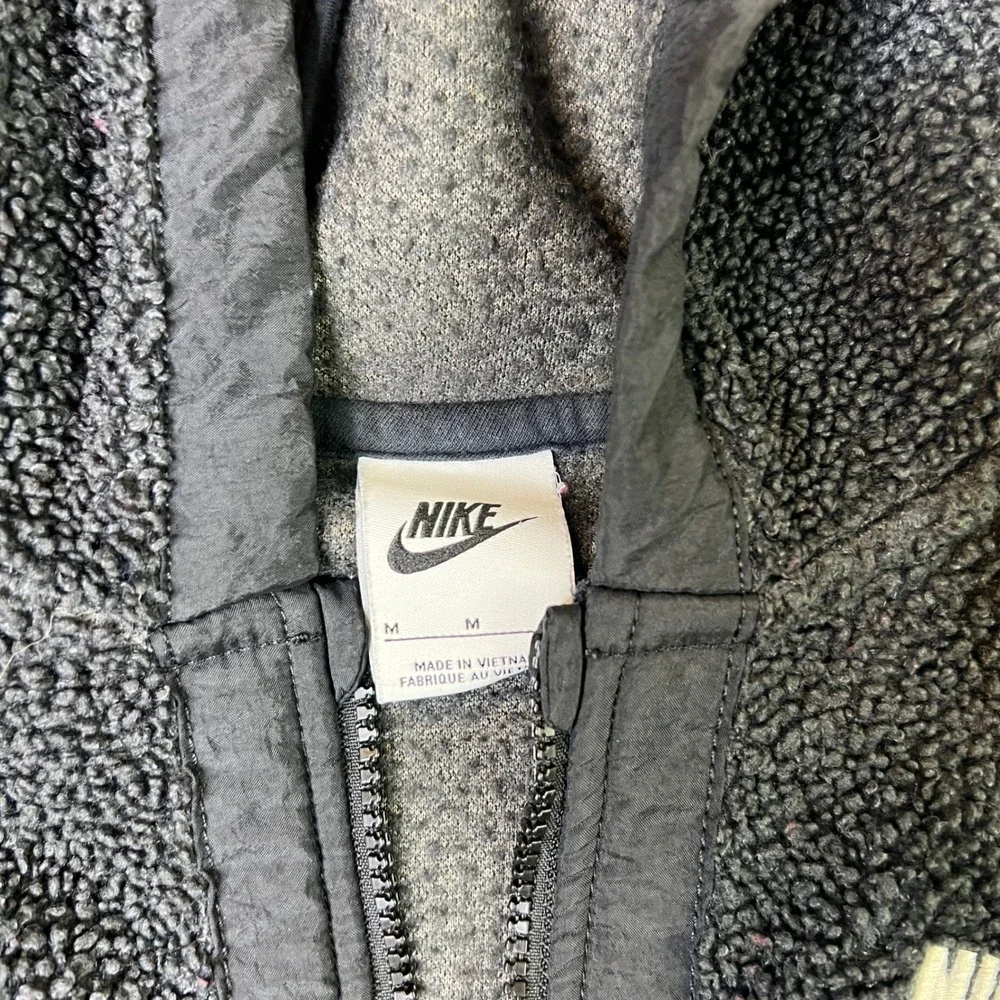 Nike Kids Set Sportswear Sherpa Fleece Hoodie and Joggers Black Medium